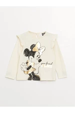 LC Waikiki Crew Neck Minnie Mouse Printed Baby Girl T-Shirt