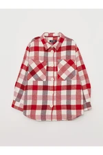 LC Waikiki Plaid Long Sleeve Girls Shirt Jacket