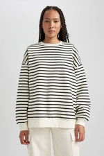 DEFACTO Oversize Fit Long Sleeve Sweatshirt