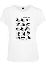 Ladies Talk To The Hand Box Tee White