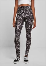 Women's soft leggings AOP blackleo