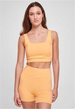 Women's Recycled Square Sports Bra paleorange