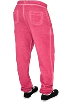 Women's fuchsia sweatpants in spray