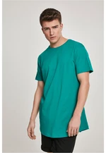 Shapely long T-shirt in fresh green color