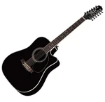 Takamine EF381SC Black 12-strunová elektroakustická gitara