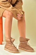 Fox Shoes Women's Camel Fabric Casual Boots