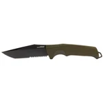 Nôž Trident FX Serrated SOG® – Čierna čepeľ, Olive Green  (Farba: Olive Green , Varianta: Čierna čepeľ)