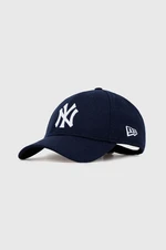 Vlnený šilt New Era tmavomodrá farba, s nášivkou, NEW YORK YANKEES