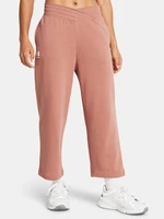 Under Armour Tepláky UA Rival Terry Crop Wide Leg-PNK - Dámské