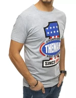 Grey men's t-shirt RX4405 with print