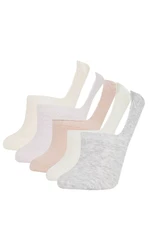 DEFACTO Women's 5-Pack Cotton Ballerina Socks