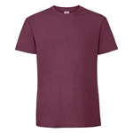 Burgundy Men's T-shirt Iconic 195 Ringspun Premium Fruit of the Loom