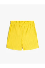 Koton Shorts Pleated, Elastic Waist, Comfortable Cut