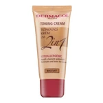 Dermacol Toning Cream 2in1 tónujúce a hydratačné emulzie pre zjednotenie farebného tónu pleti Biscuit 30 ml