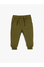 Koton Basic Jogger Sweatpants with Waist Tie and Pocket Detail, Cotton Blend