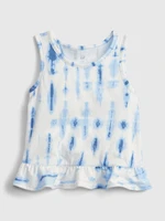 GAP Dětský top split ruffle tank - Holky