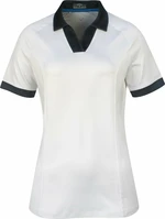 Callaway Womens Short Sleeve V-Placket Colourblock Brilliant White L Camiseta polo