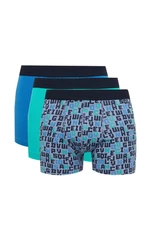 DEFACTO Men's Patterned 3-Pack Boxer