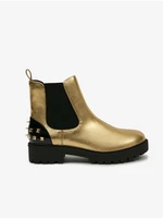 Desigual Biker Gold Women's Ankle Boots - Womens