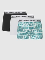 Pepe Jeans Boxerky 3 ks Modrá