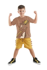 Denokids Actor Dino Boy Summer T-shirt Shorts Set