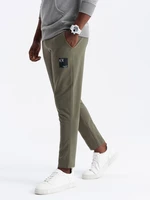 Ombre Men's sweatpants with logo - olive