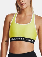 Žltá športová podprsenka Under Armour Crossback Mid Bra