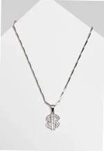 Small Dollar Necklace - Silver Color