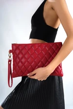 Capone Outfitters Paris Quilted Women's Red Bag