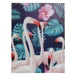 KARE DESIGN Ručne maľovaný obraz Flamingo Road Nature 122 × 92 cm