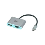 Redukcia i-tec USB-C/HDMI, VGA (C31VGAHDMIADA) adaptér • 1× USB-C výstup (15 cm kábel) s podporou Thunderbolt 3 • 1× HDMI vstup • 1× VGA vstup • režim