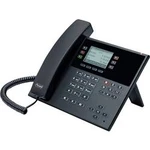 Šňůrový telefon, VoIP Auerswald COMfortel D-210 handsfree, konektor na sluchátka, optická signalizace hovoru, PoE grafický displej černá