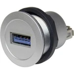 USB 3.0 vestavný konektor Schlegel RRJ_USB3_AA, IP65, zásuvka vestavná, stříbrný