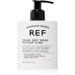 REF Colour Boost Masque jemná vyživující maska bez permanentních barevných pigmentů PLATINUM BLONDE 200 ml