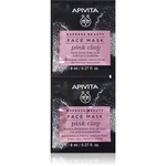 Apivita Express Beauty Cleansing Face Mask Pink Clay čisticí maska na obličej 2x8 ml