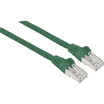 Síťový kabel RJ45 Intellinet 741255, CAT 6A, S/FTP, 30.00 m, zelená