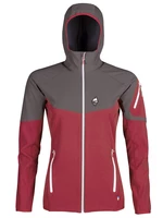 High point Atom Lady Hoody L, brich red/iron gate Dámská softshellová bunda