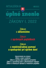 Aktualizácia I/4 2022 – daňové a účtovné zákony