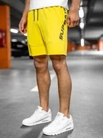 Pantaloni scurți de training galbeni Bolf KS2596