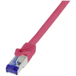 LogiLink C6A014S RJ45  CAT 6A S/FTP 0.25 m červená  1 ks