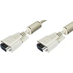 Digitus VGA prepojovací kábel #####VGA 15pol. Stecker, #####VGA 15pol. Stecker 15.00 m sivá AK-310103-150-E pozlátené ko