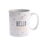 Porcelánový hrnček Dakls Hello New Day, 650 ml