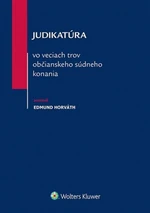 Judikatúra vo veciach trov občianskeho súdneho konania - Edmund Horváth