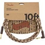 Fender Festival 10 Angle Cable Hemp Brown Stripe Kabel Instrumentalny 3m