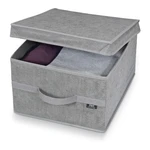 Sivý úložný box Domopak Stone Large, 50 x 38 cm