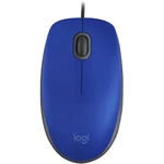 Logitech M110 SILENT Wi-Fi myš USB optická modrá 3 null 1000 dpi integrovaný scrollpad