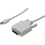 Digitus Mini-DisplayPort / DVI káblový adaptér #####Mini DisplayPort Stecker, #####DVI-D 24+1pol. Stecker 3.00 m biela A