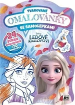 Tvarované omalovánky se samolepkami - Ledové království