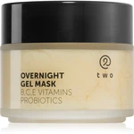 two cosmetics Overnight Gel Mask hydratační a vyživující pleťová maska s probiotiky 100 ml