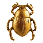 Cínová úchytka na zásuvku v zlatej farbe Sass & Belle Scarab Beetle